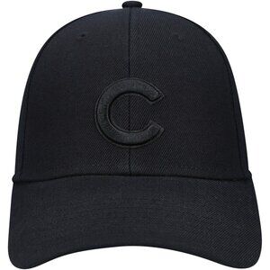 Men's Chicago Cubs '47 Black On Black Adjustable Hat Officially Licensed